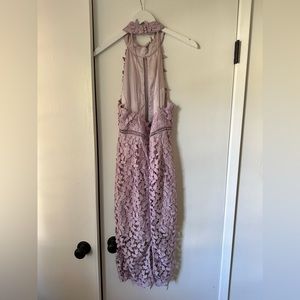 Bardot lilac high neck midi dress lightly used